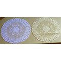 Fastfood 8 in. European Lace Doily, Ivory FA2570104